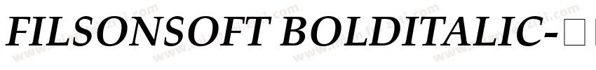 FILSONSOFT BOLDITALIC字体转换